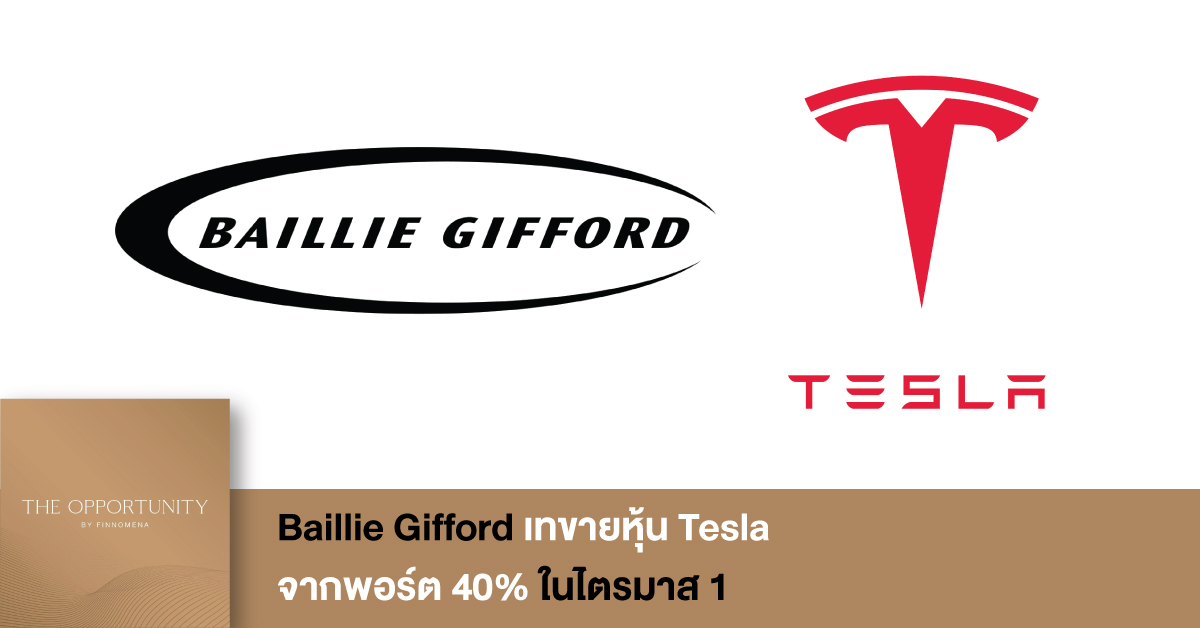 News Update: Baillie Gifford เทขายหุ้น Tesla จากพอร์ต 40% ในไตรมาส 1