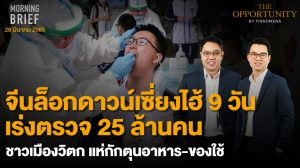 FINNOMENA The Opportunity Morning Brief 28/03/2022 “จีนล็อกดาวน์เซี่ยงไฮ้ 9 วัน เร่งตรวจ 25 ล้านคน ชาวเมืองวิตก แห่กักตุนอาหาร - ของใช้” พร้อมสรุปเนื้อหา