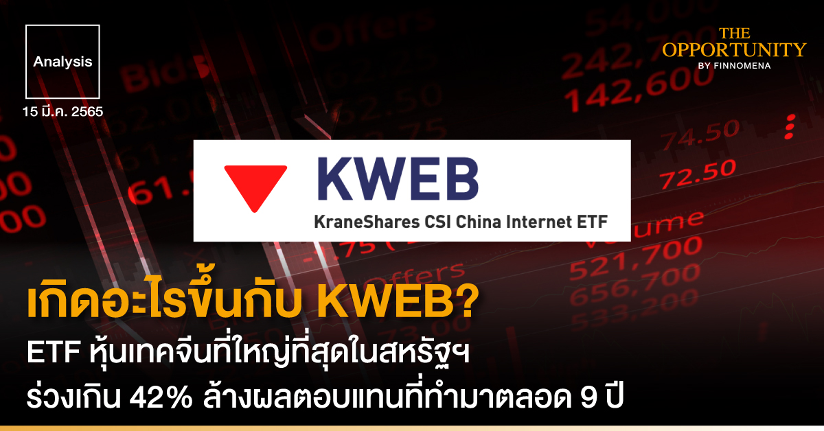 Analysis: เกิดอะไรขึ้นกับ KWEB? ETF หุ้นเทคจีนที่ใหญ่ที่สุดในสหรัฐฯ ร่วงเกิน 42% ล้างผลตอบแทนที่ทำมาตลอด 9 ปี