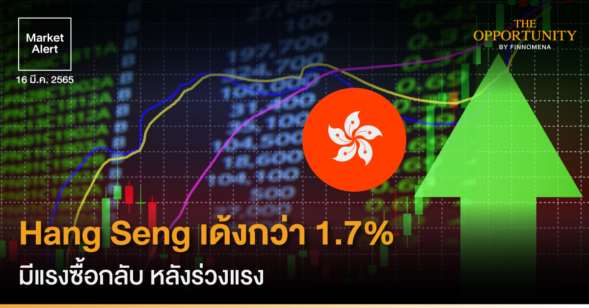 Hang Seng เด้งกว่า 1.7% มีแรงซื้อกลับ หลังร่วงแรง