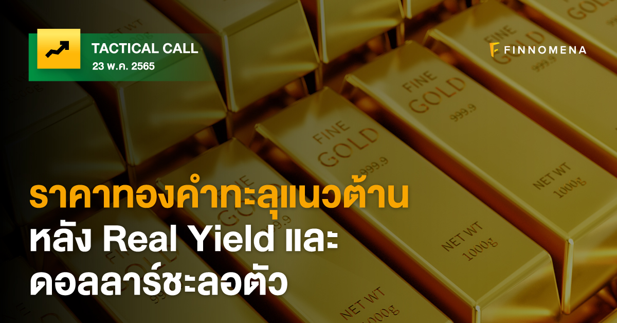 FINNOMENA Tactical Call: ราคาทองคำทะลุแนวต้าน หลัง Real Yield และ ดอลลาร์ชะลอตัว