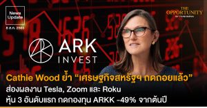 News Update: Cathie Wood ย้ำ “เศรษฐกิจสหรัฐฯ ถดถอยแล้ว” ส่องผลงาน Tesla, Zoom และ Roku หุ้น 3 อันดับแรก กดกองทุน ARKK -49% จากต้นปี