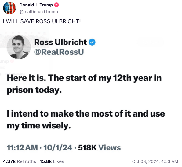 Donald Trump จะช่วย Ross Ulbricht