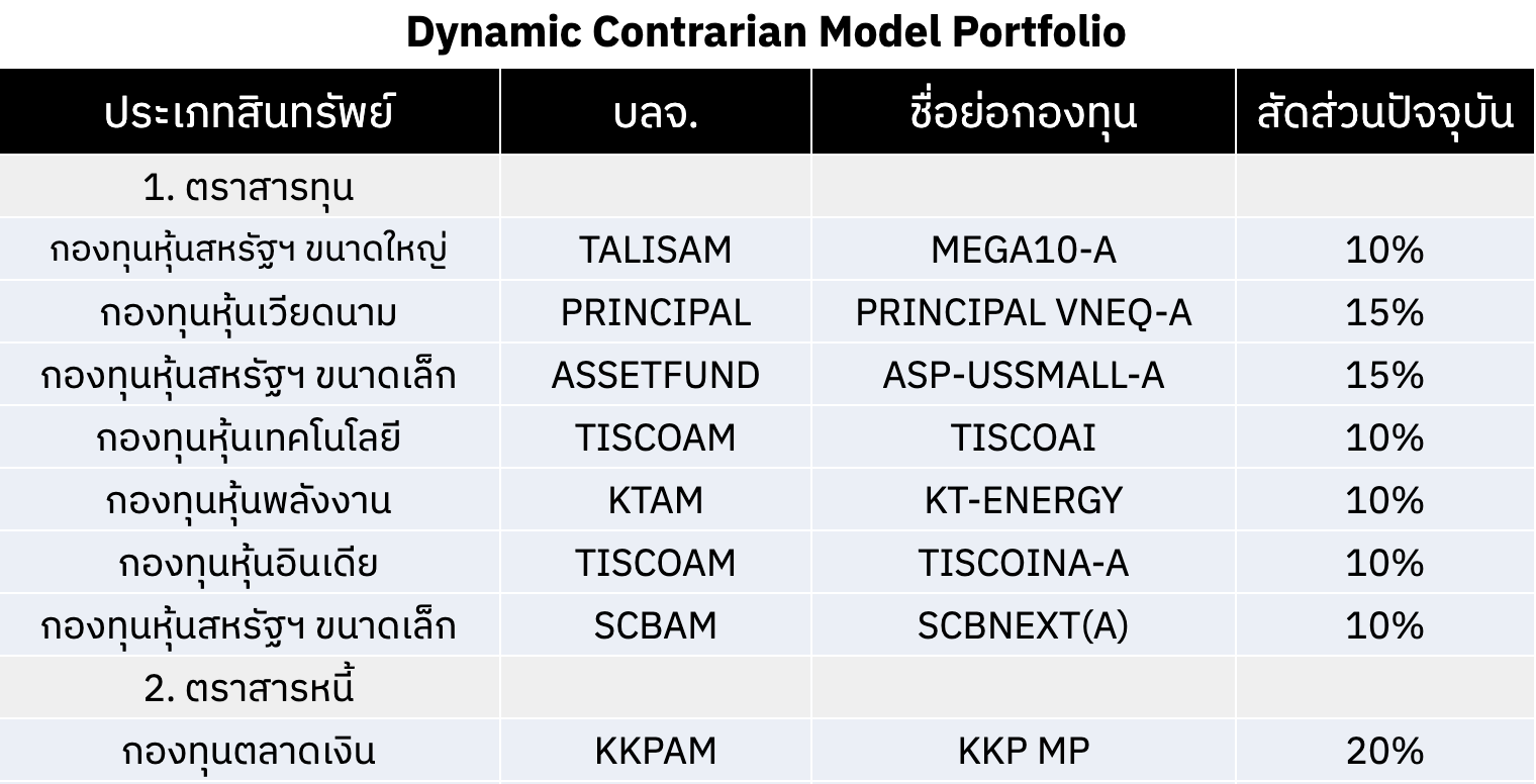 Dynamic Contrarian Model Portfolio DCM