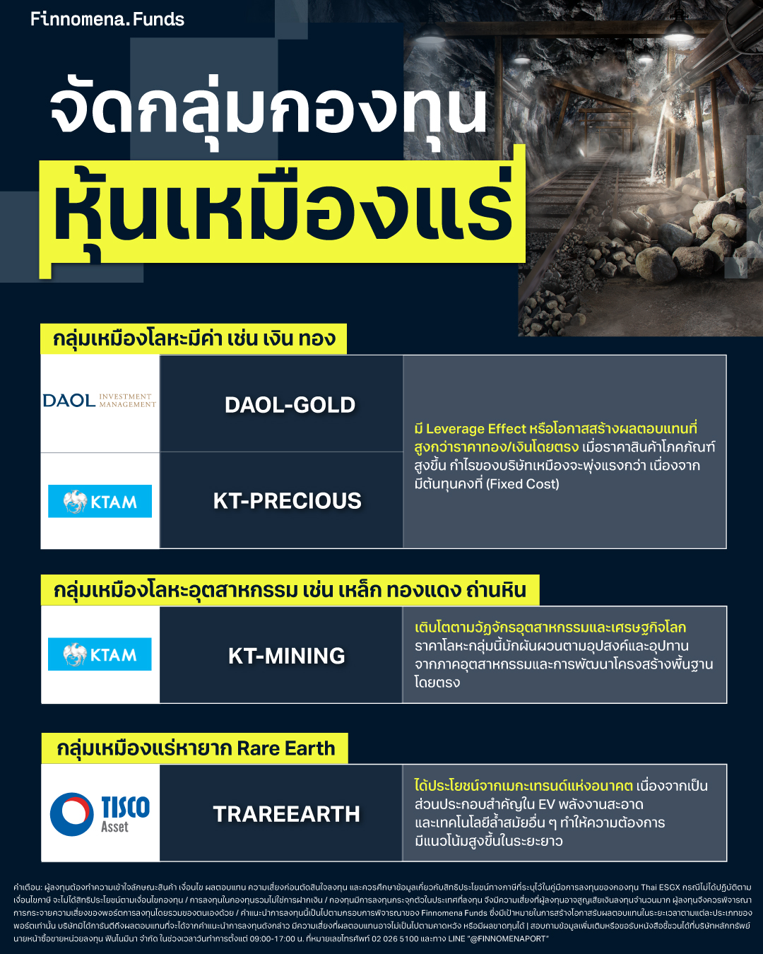 กองทุนหุ้นเหมืองแร่