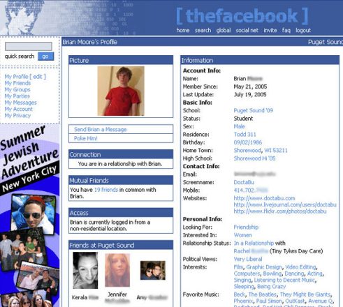 TheFacebook UI