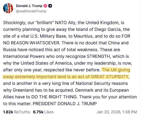 ทรัมป์ด่าอังกฤษ