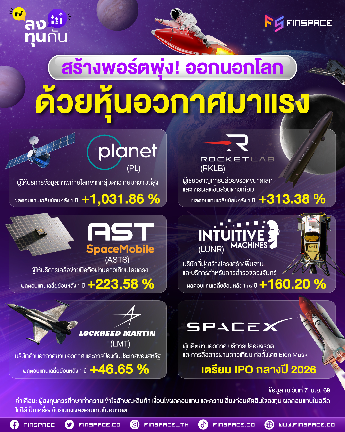 รวมหุ้นอวกาศ