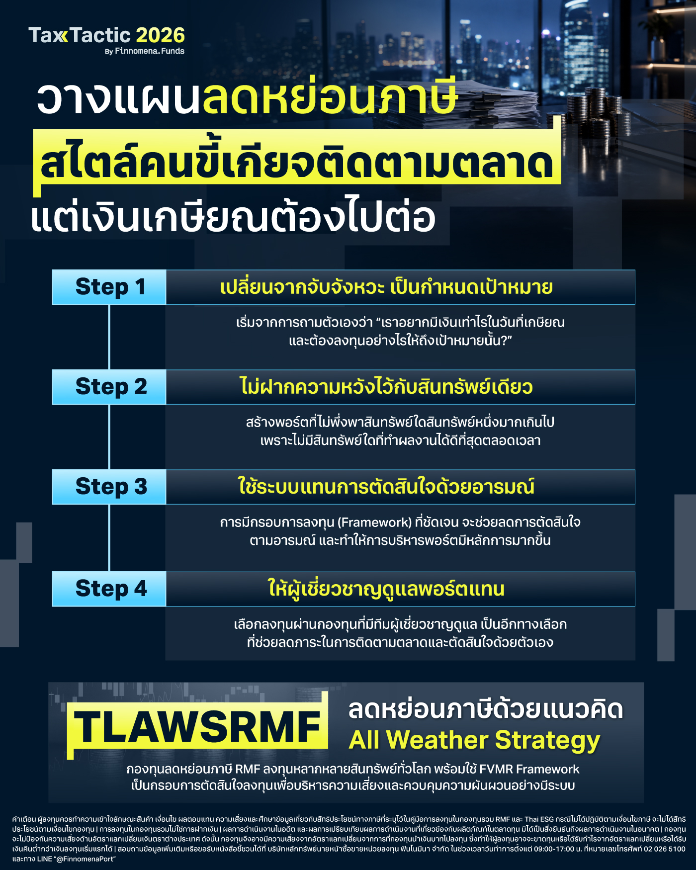 วางแผนลดหย่อนภาษี สไตล์คนขี้เกียจติดตามตลาด แต่เงินเกษียณต้องไปต่อ